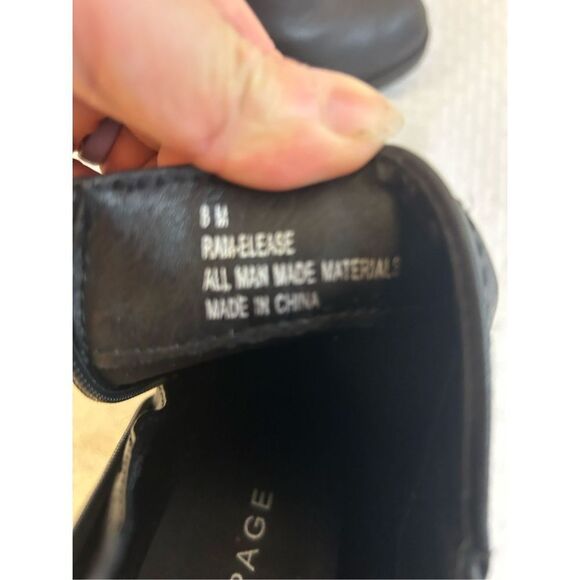 Rampage 8m ankle boots 2 zippers Ram-elease 2.5" heel black - Picture 3 of 6